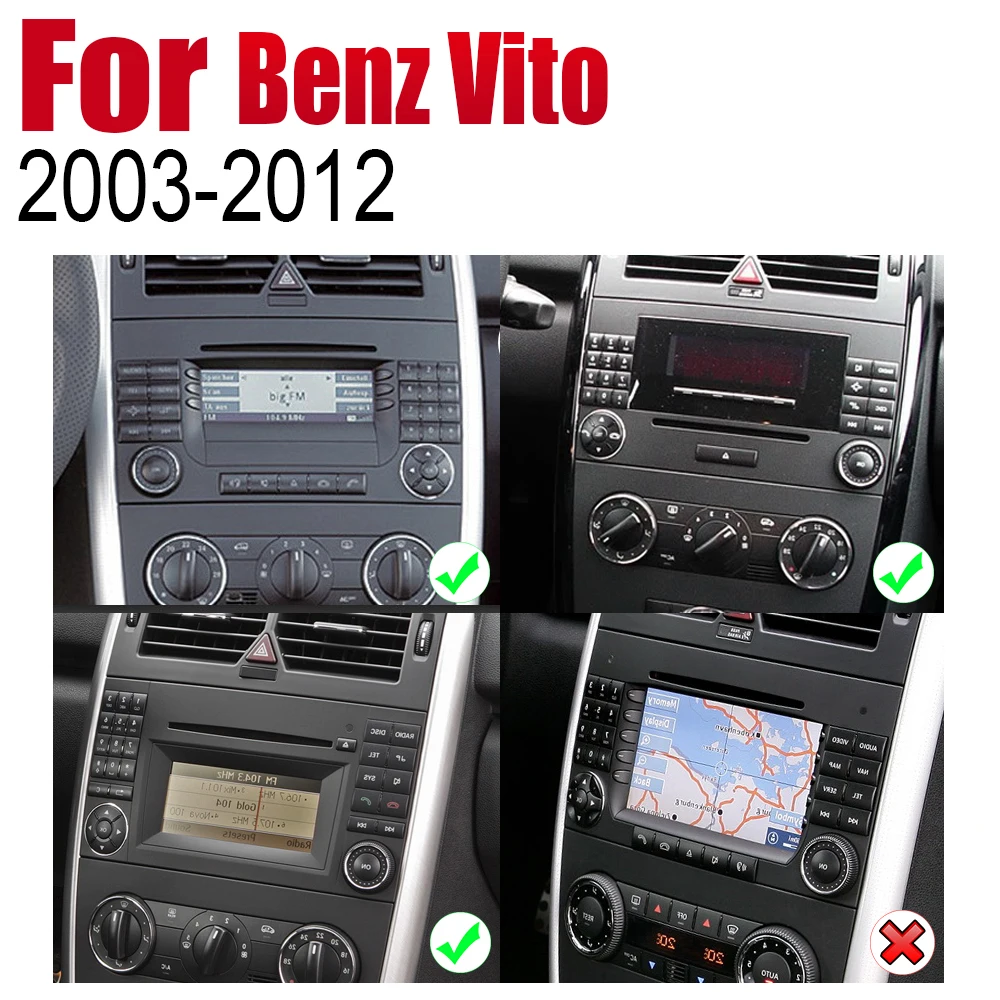 Для Mercedes Benz Vito 2003 ~ 2012 NTG Android автомобильный DVD GPS навигатор плеер навигация