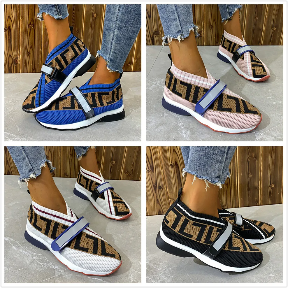 

Large Size Lightweight Pumps 2021 fashion Flying Woven Platform Sports Women Shoes Outdoor Running Shoes Mesh Comfort sneakers