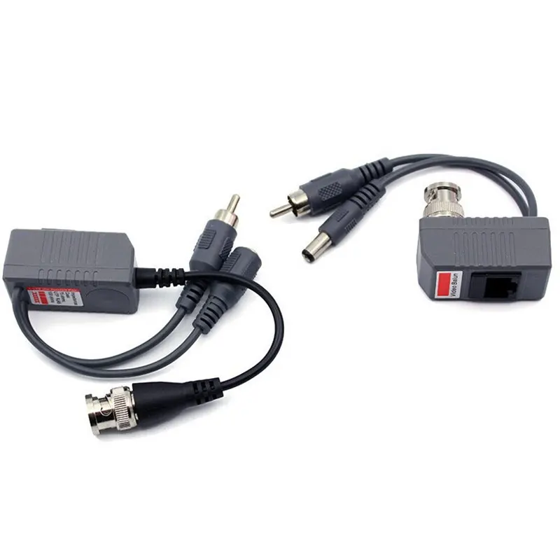 Горячая UTP CCTV BNC Видео балун Мощность Пассивный Rj45 POE мощность видео аудио 3 в 1
