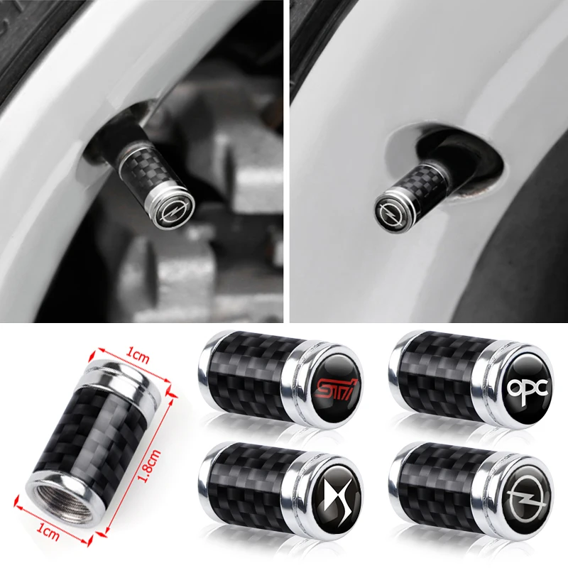 Колпачки из углеродного волокна шток клапана шины автомобиля для BMW Suzuki Nissan Chevrolet