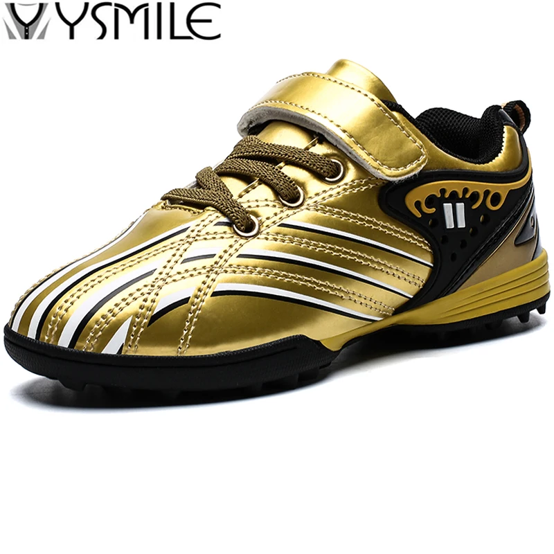 Children Boy Leather Waterproof Cleats Leather Kids Sneakers Boys Soccer Shoes Football Shoes Outdoor Girls Foot Trainer Shoes