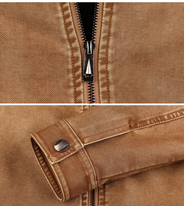 

LANDISTO men jacket PU leather jacket men clothing waterproof/windproof fashion jacket for men style Casual stand collar