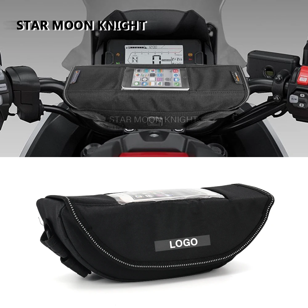 Bolsa de almacenamiento para manillar de motocicleta, bolsa impermeable para herramientas de viaje, para Honda NC750X XR650L CRF300 Rally NC700S NC700X