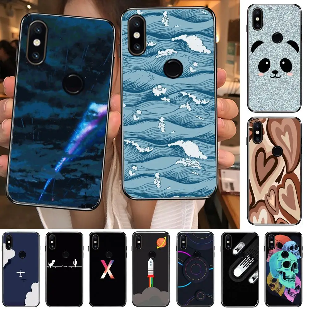 

Cartoon exquisite Phone Case For xiaomi M2 C3 X3 F2 Lite NFC 6 5 x Poco k30 Pro Anime Black Cover Silicone Back Pretty
