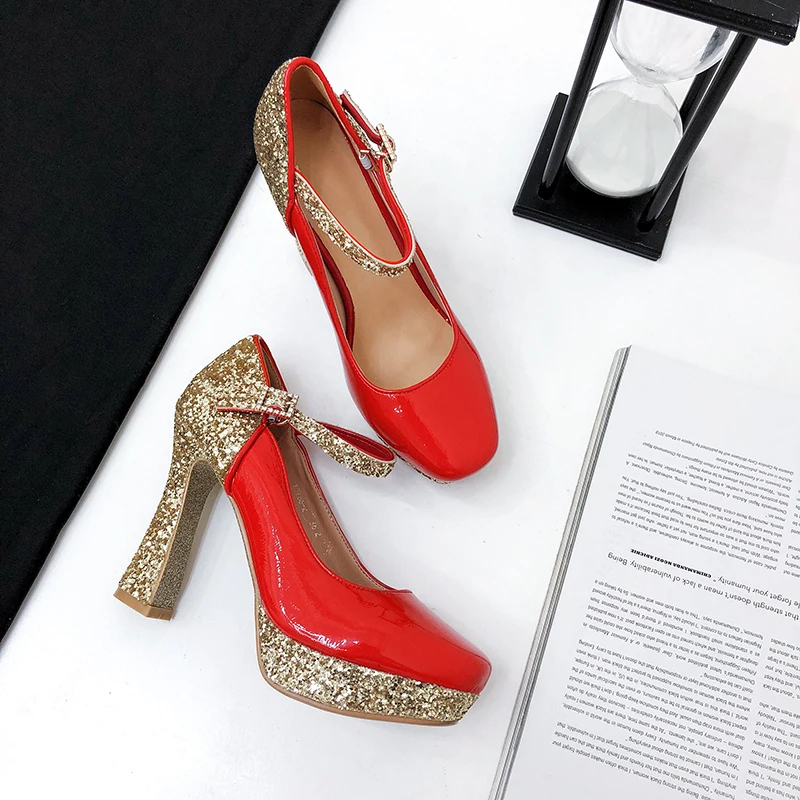 

2021 New Top Quality Bling Shoes Women's Shoes High Heel Sexy Party Bride Shoes High Heel Shoes Large Size 34-43