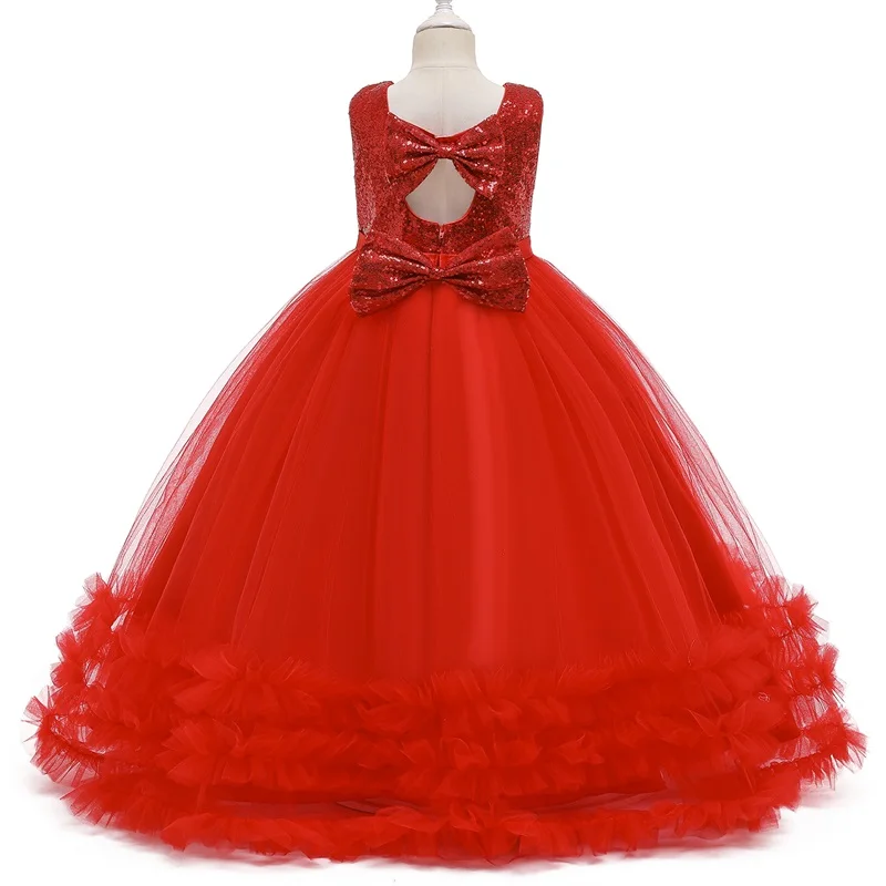 Серебряное платье для девочек вечерние ринку и свадебные платья рождественское