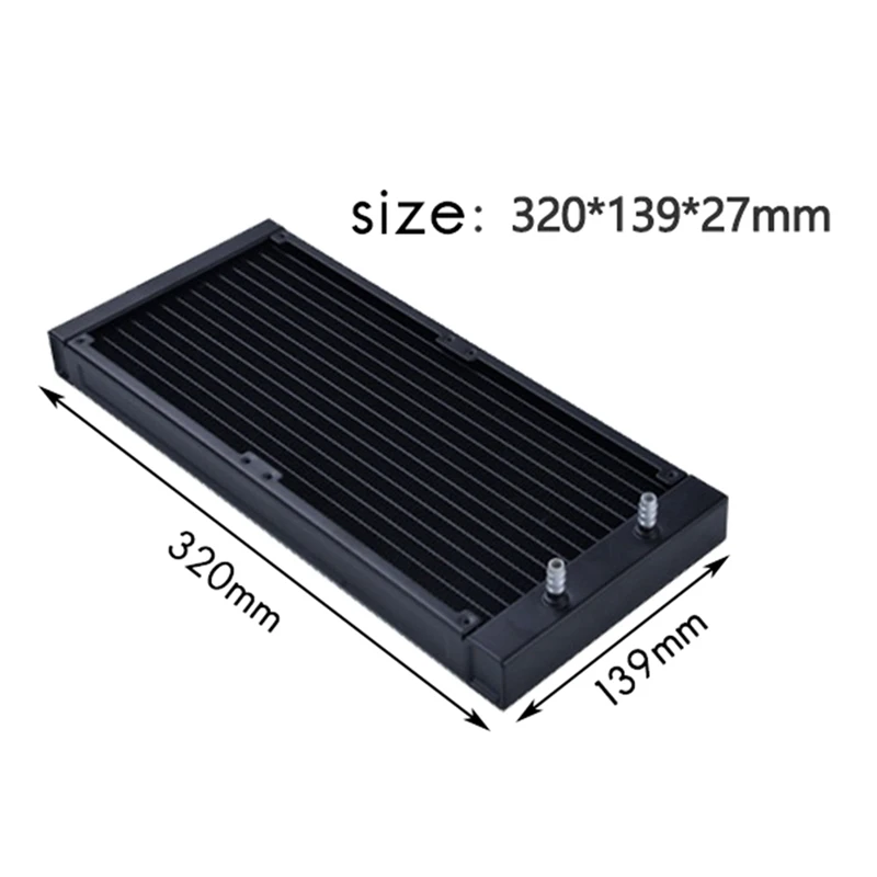 

280 Water Cooling Row Computer Cooling Row Water Cooling Radiator Computer Diy Radiator Suitable for 14cm Fan