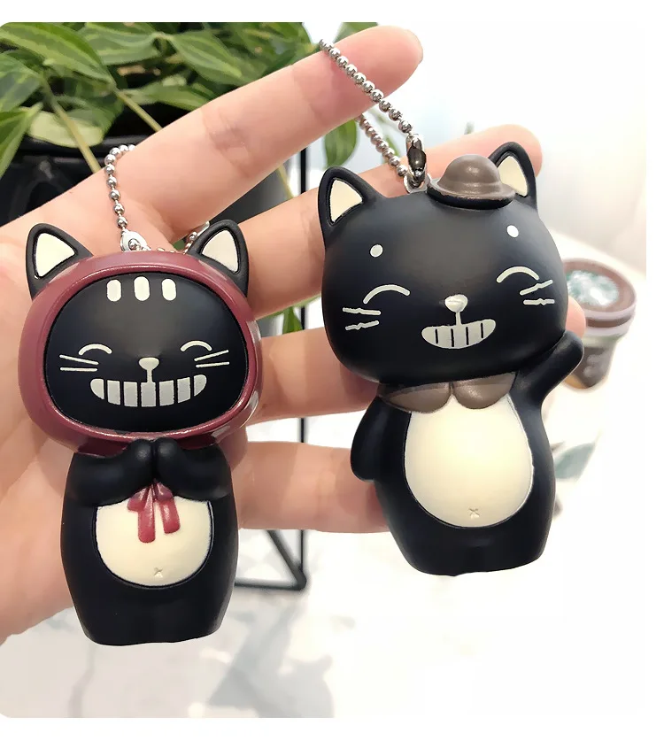 Корейская версия мультфильма влюбленные кошки милая маленькая черная кошка