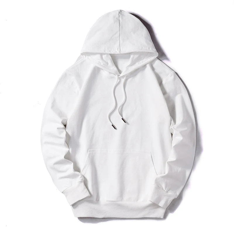 Solid Women Sweatshirt Cotton Hoodies Autumn Winter Minnie Cartoon Hoodie Print Pullover Long Sleeve Plus Size 5XL White - Цвет: Solid