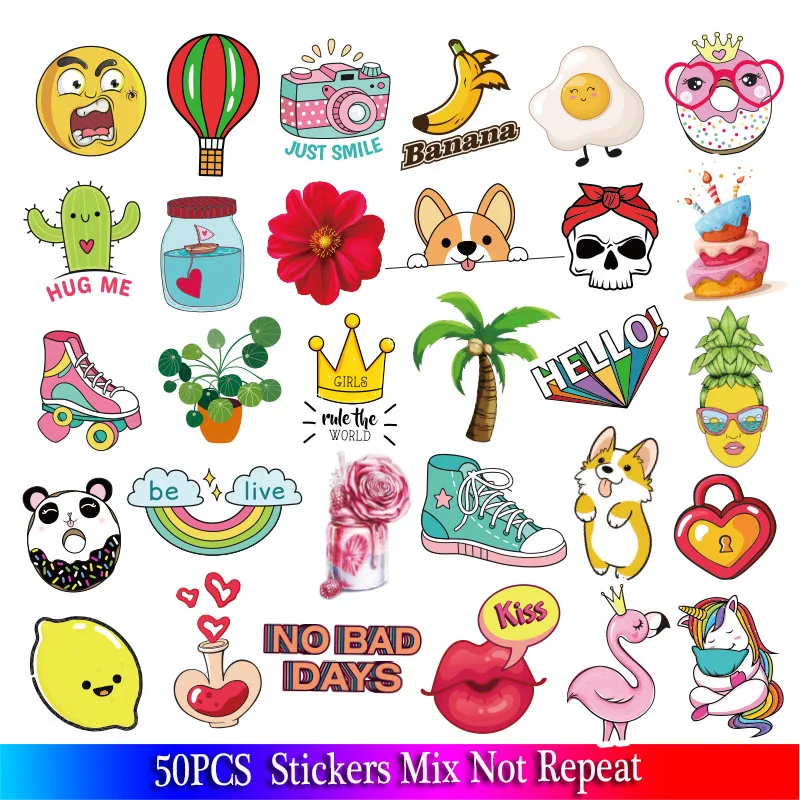 50 шт смешанный мультфильм галактика стикер звезды стикеры мечты для DIY багажа