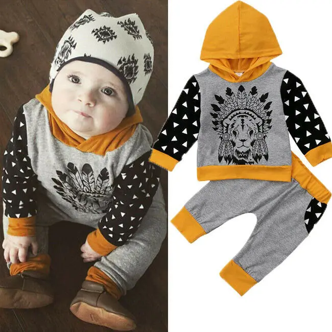 

Топы с капюшоном для новорожденных и маленьких мальчиков, пальто, штаны, комплекты одежды