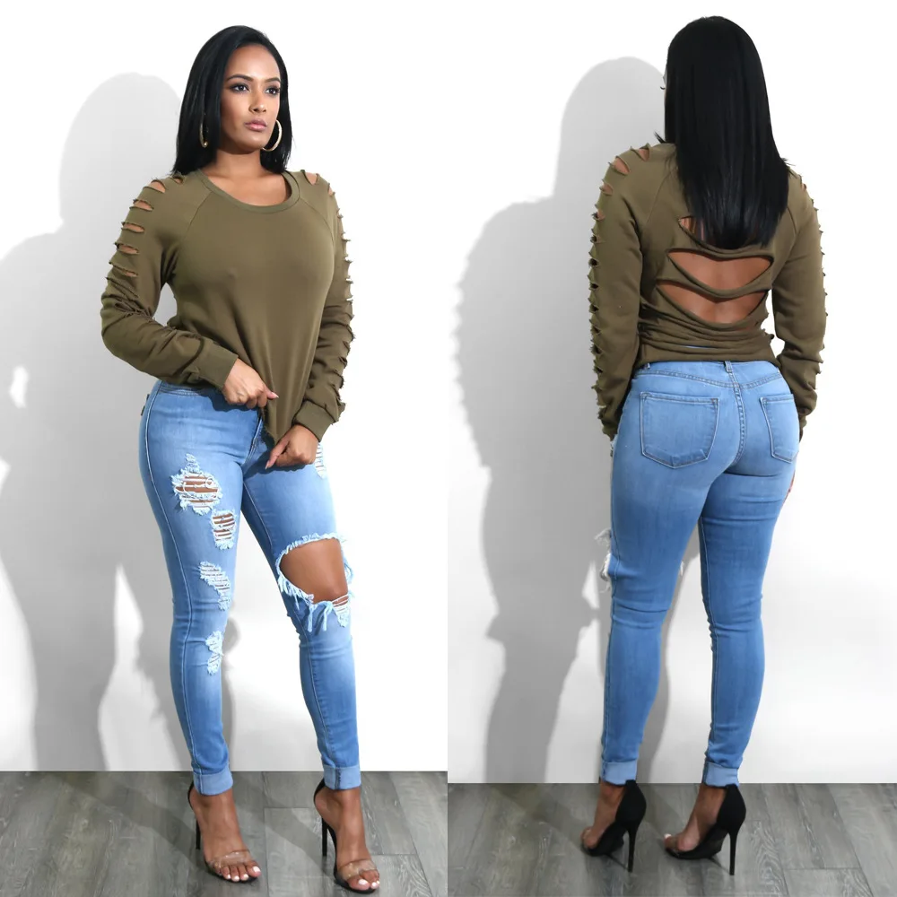 

2021 Aesthetic Jeans Woman High Waist Sexy Tight Hip Lifting Leggings Pants High Waist Elastic Female Streetwear Women Pants