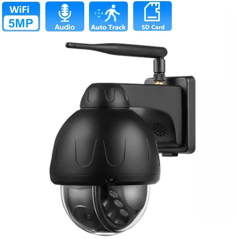 

5MP Wifi Camera Ai Human Detect Auto Tracking Audio Microphone 3x Digital Zoom Metal Wireless Home Security CCTV Network Camera