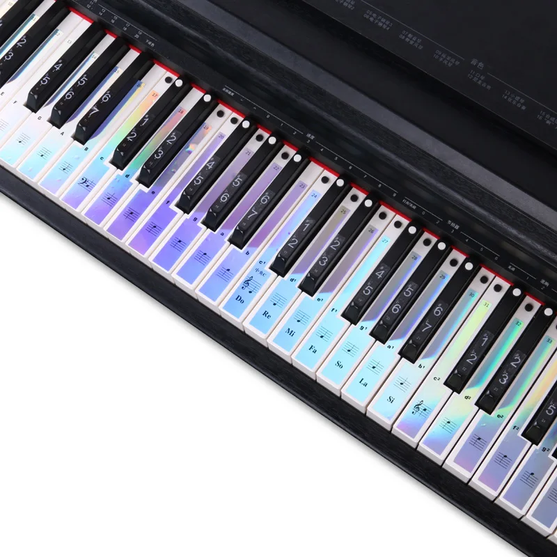 Keyboard Digital Sticker Musical Note Sticker 88/61/54 Key U