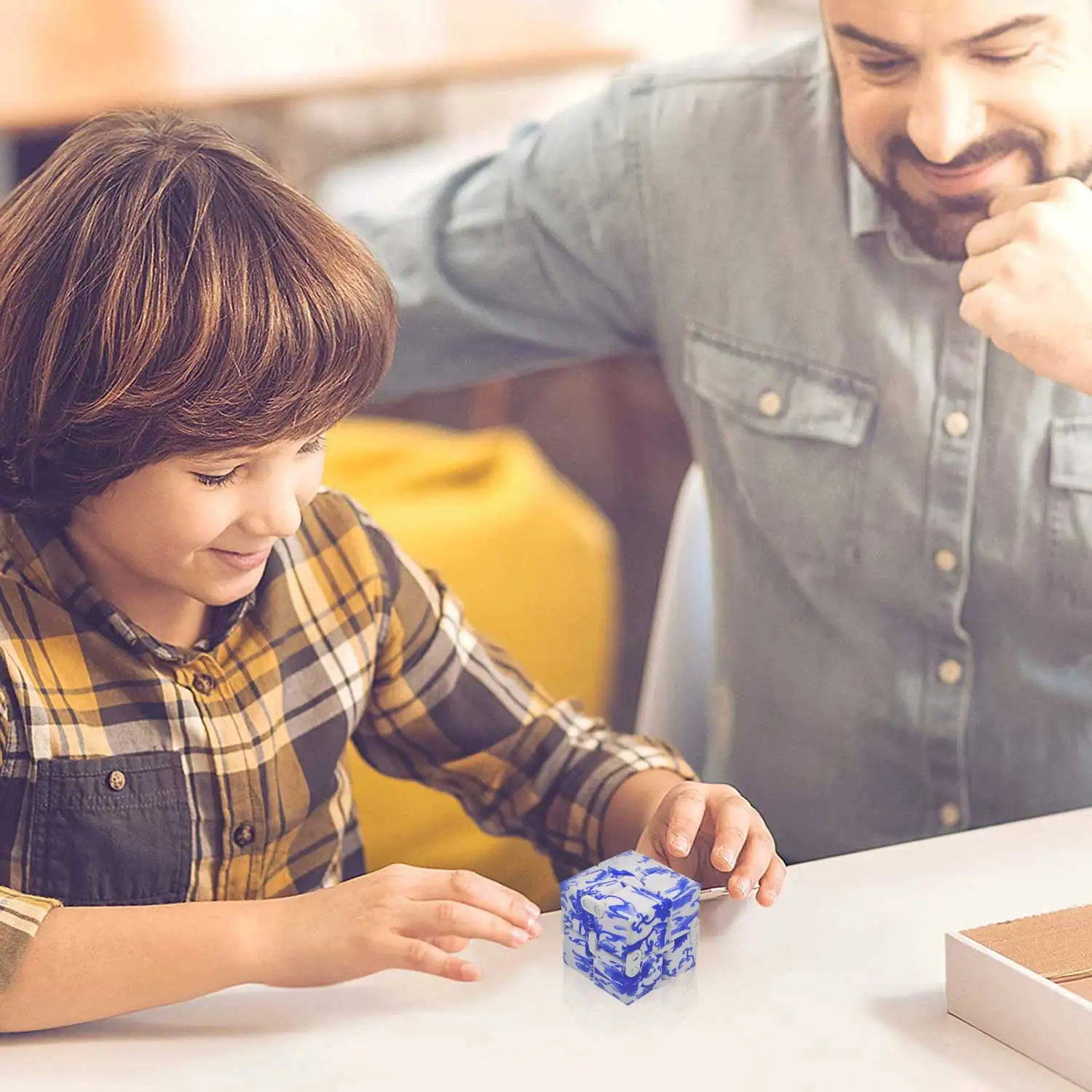 

Eoqiza Infinity Cube Fidget Toy Stress and Anxiety Relief Mini for Adults and Kids, Killing Time for ADD/ADHD/OCD