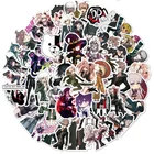 50 шт., водонепроницаемые наклейки Danganronpa для ноутбука, багажа, холодильника, гитары