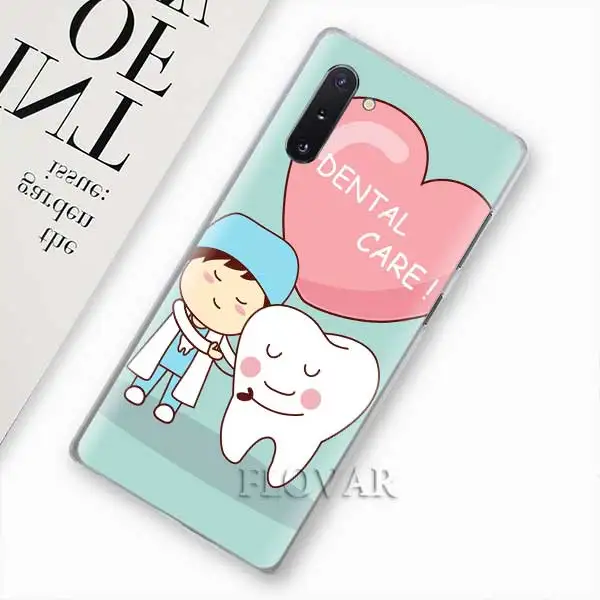 007 Dentist Teeth Tooth Phone Cases for Samsung Galaxy Note 10 S10 Plus 5G S10e A30 A40 A50 A60 A70 M40 Hard Cover Coque - Цвет: 007