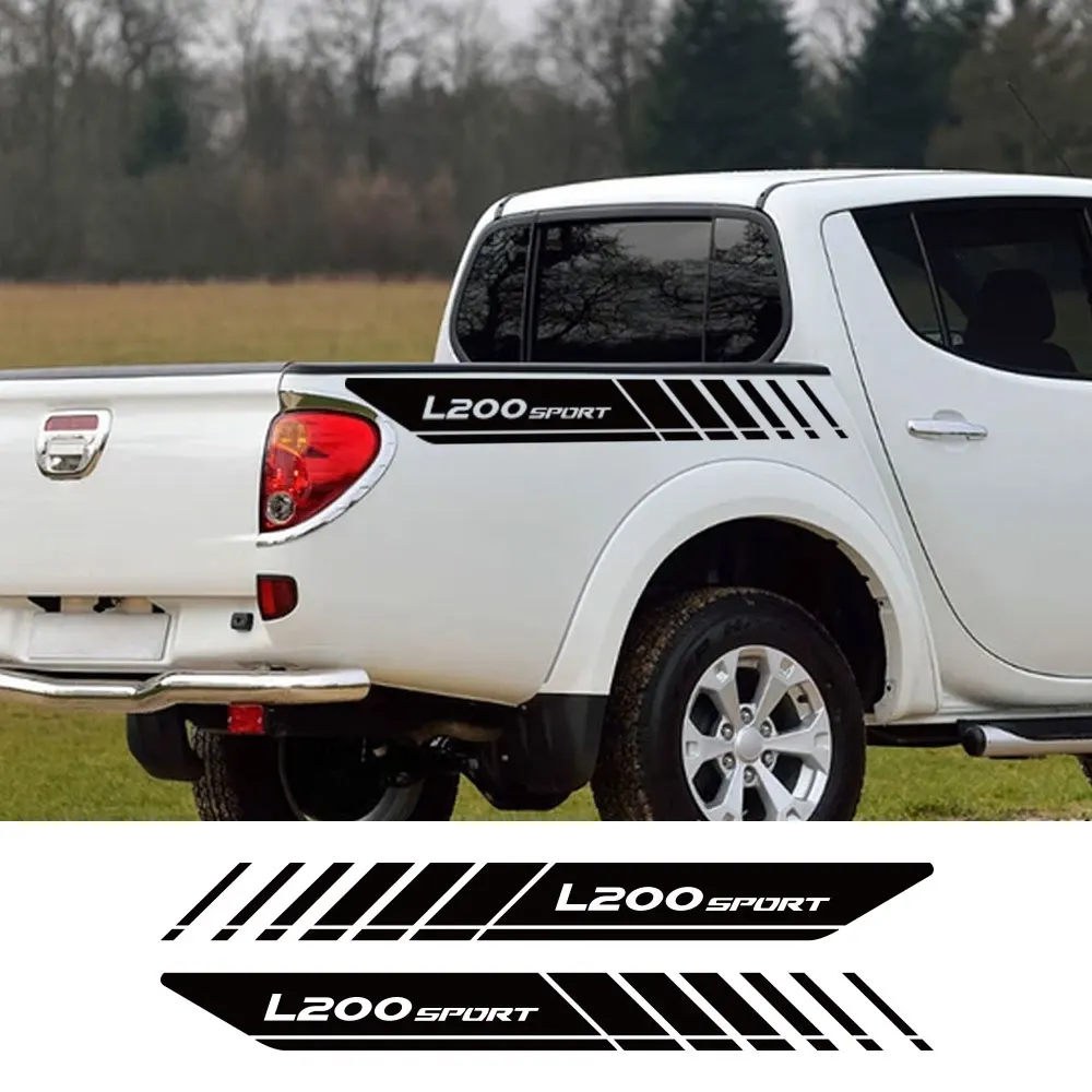 Боковые наклейки для заднего багажника пикапа Mitsubishi L200 Triton автомобильные
