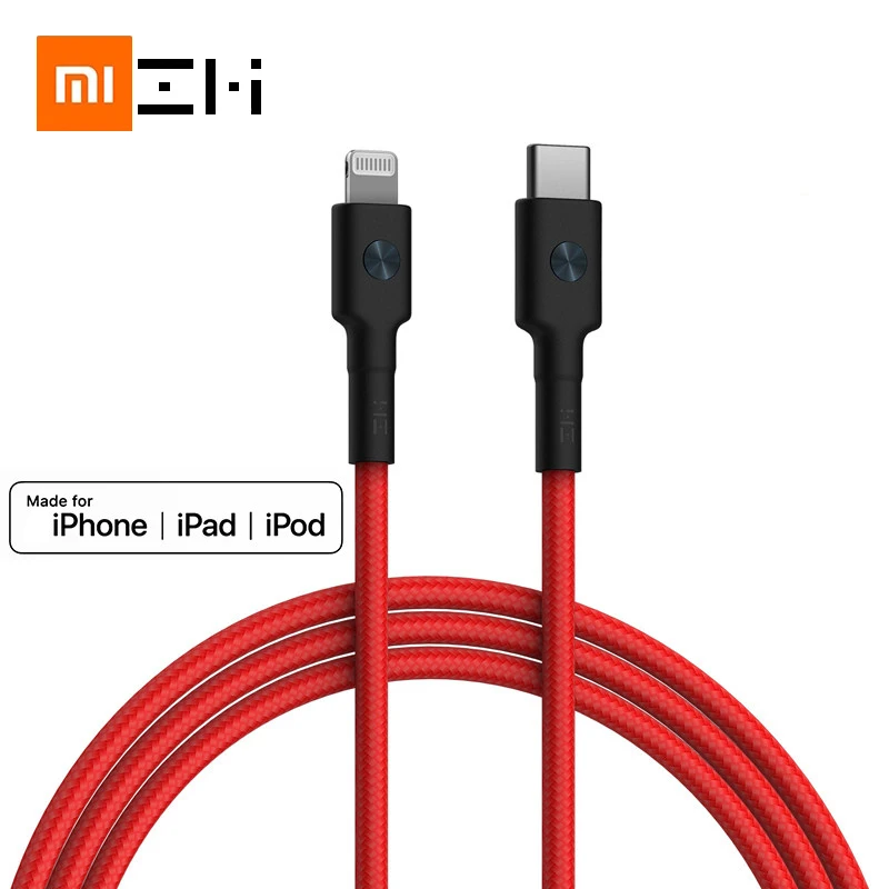 Оригинальный кабель ZMI 18 Вт с разъемом usb type-c и Lightning MFI для iPhone 11 xs xr 8 7 6s plus, зарядное устройство для apple ipad, кабель для быстрой зарядки и передачи данных PD