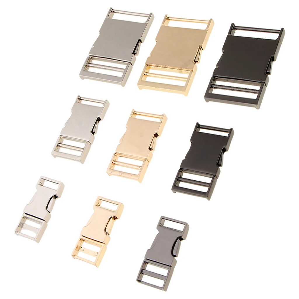 

19/25/38mm Metal Buckle Webbing Strap Bag Fastener Release Clasp Clip Parts