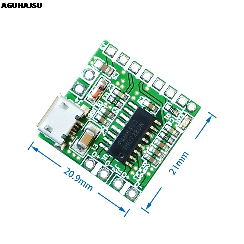 PAM8403 DC 5V Mini Class D 2x3W USB плата усилителя мощности DIY Bluetooth динамик Z07 Прямая