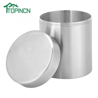 400ml stainless steel tea tin can home kitchen canisters for tea coffee sugar storage coffee container storage for coffee beans