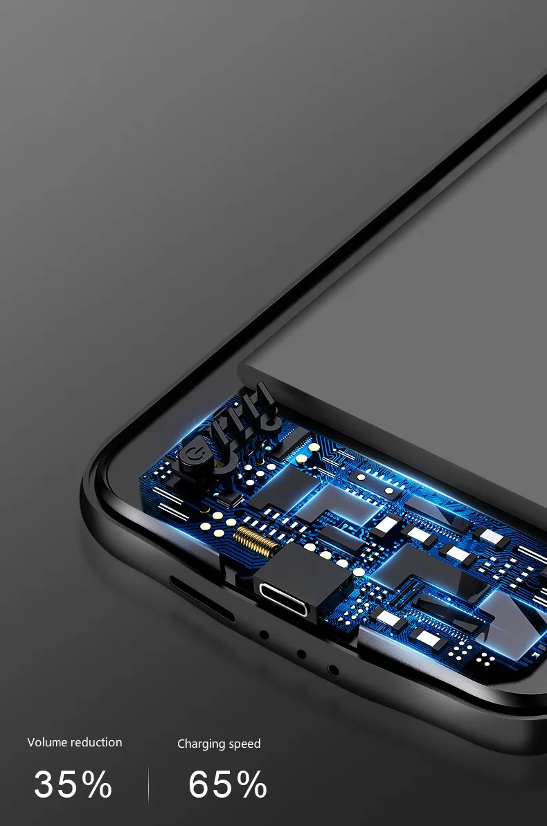 6800 мАч зарядное устройство чехол для Xiaomi Red K20 power Bank телефона чехол-Аккумулятор