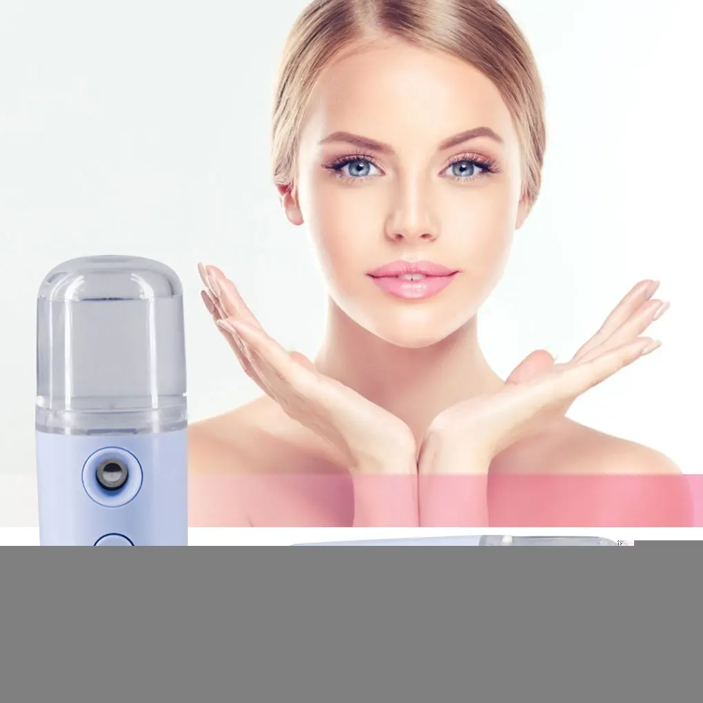 

2 Pieces Face Sprayer 30ml Face Skin Water Mist Atomizer Facial Skin Moisturizing Portable Sprayer, Light Blue