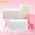 Цветная ультратонкая клавиатура с русской и испанской раскладкой для планшета Samsung Android, iPad 9,7, 10,5, для планшета samsung, Bluetooth