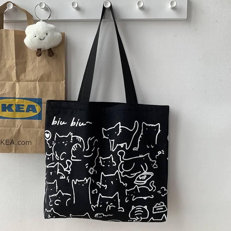

ANGIETPYE Wholesale Reusable Women Bags Fashion New Print Women Shoulder Bags Casual Street Summer Tote Bag for Ladies and Girls