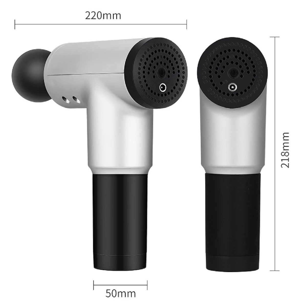 

2021 High Power 6 Gears Deep Muscle Massage Gun Pain Relief After Fitness Body Slim Massage Facial Gun With 4 Heads