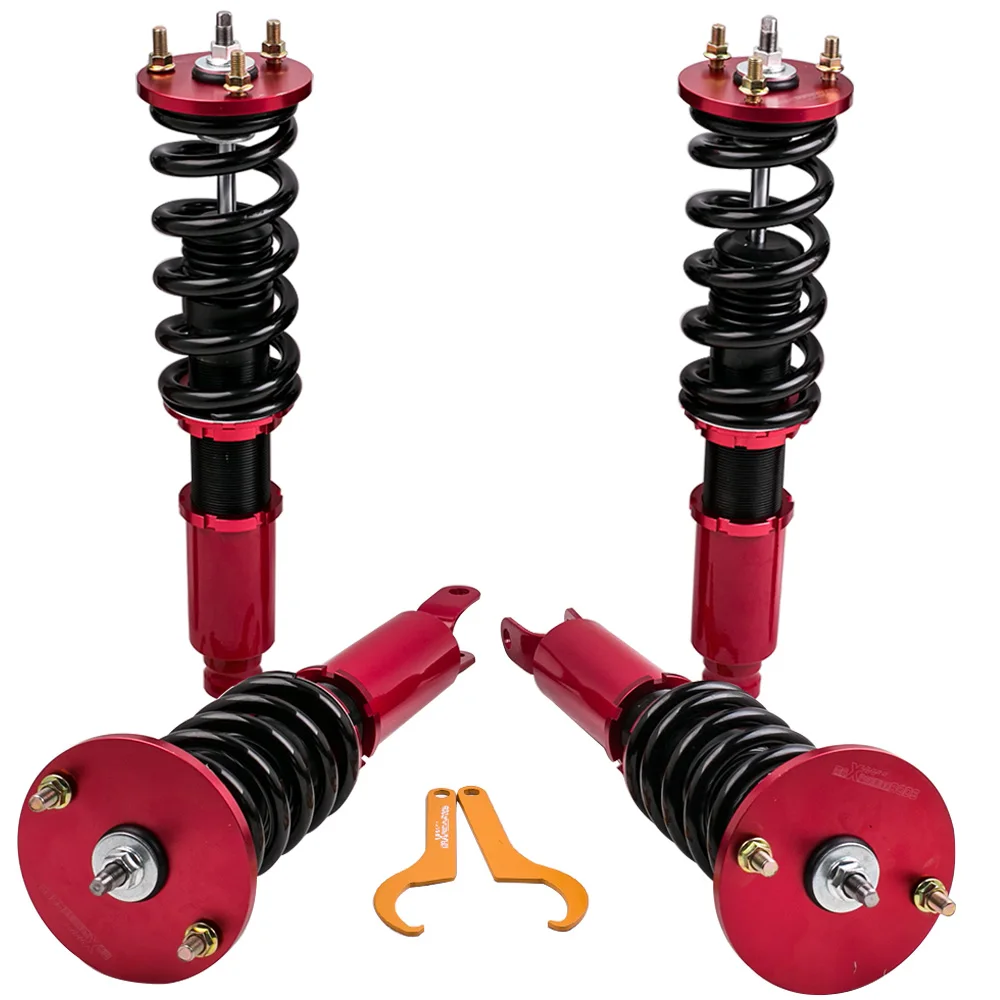 

Front Rear 4pcs Shock Absorber Strut Adj Height Coilover Suspension Lowering kits For Honda Accord 1990-1997 Acura CL 1997-1999