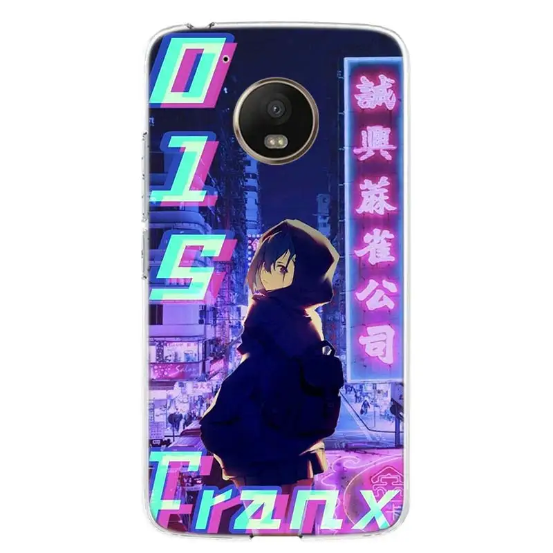 

Anime Vaporwave Glitch Hot Phone Case For Motorola Moto G8 G7 G6 G5S G5 E6 E5 E4 Plus G4 Play EU One Action Power Pattern Coque