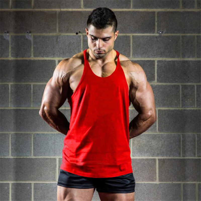 Бренд Muscleguys тренажерные залы Стрингер майка для фитнеса мужчин мускулация жилет