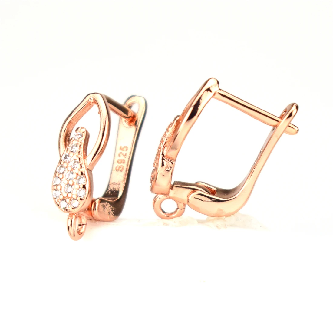 Клещи-лобстер аксессуары для сережек квадратные кубические циркониевые клипсы