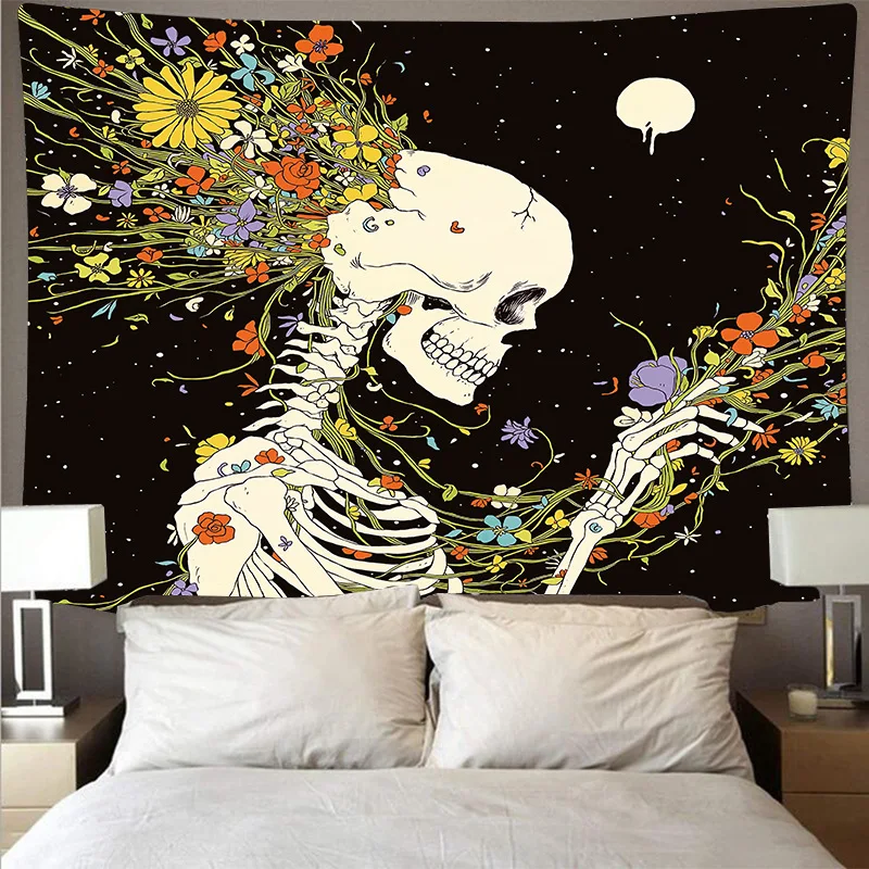 Настенный подвесной психоделический гобелен с рисунком Манделы коврик для йоги