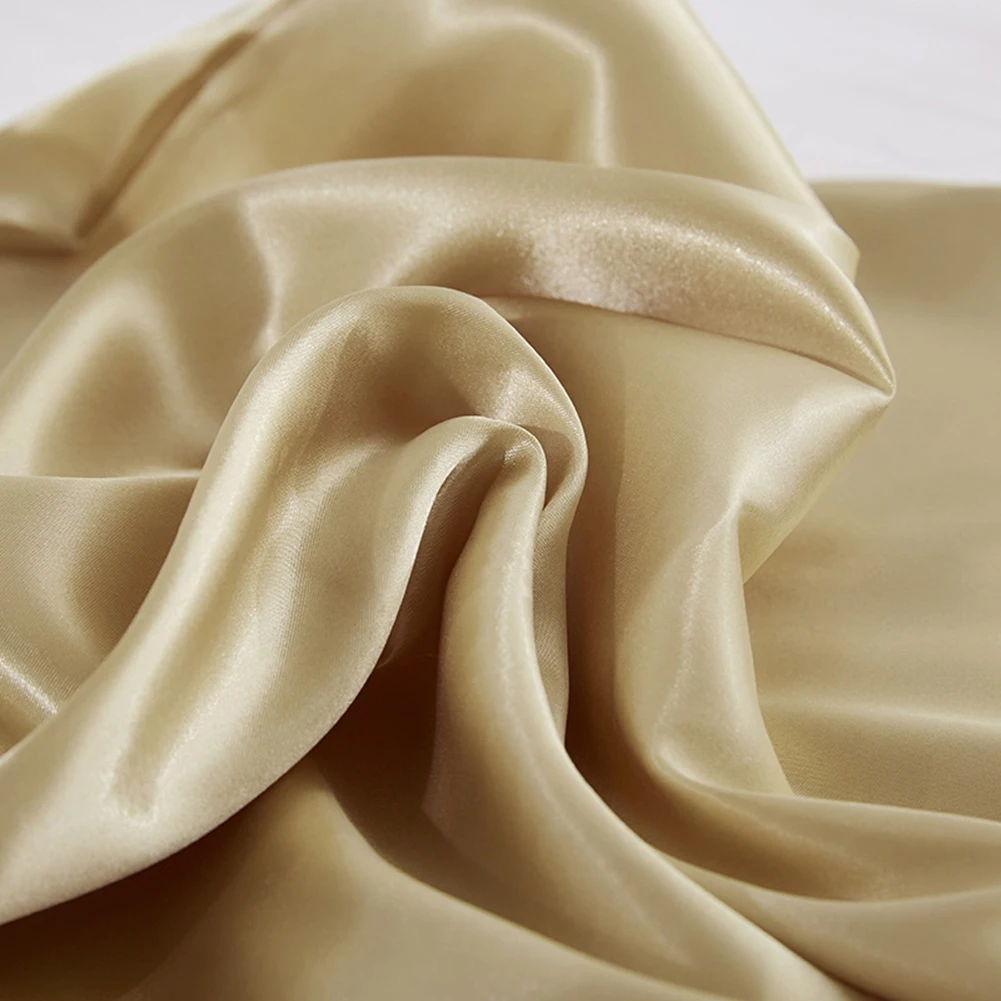 

Hot Sale 45*45cm Satin Pillowcase Comfortable Square Home Sofa Decor Solid Color Throw Pillow Cover Case Satin Cushion Cover