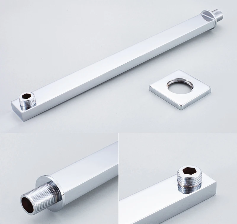 Квадратный удлинитель для душа 40 см настенная подвесная душевая головка ручка