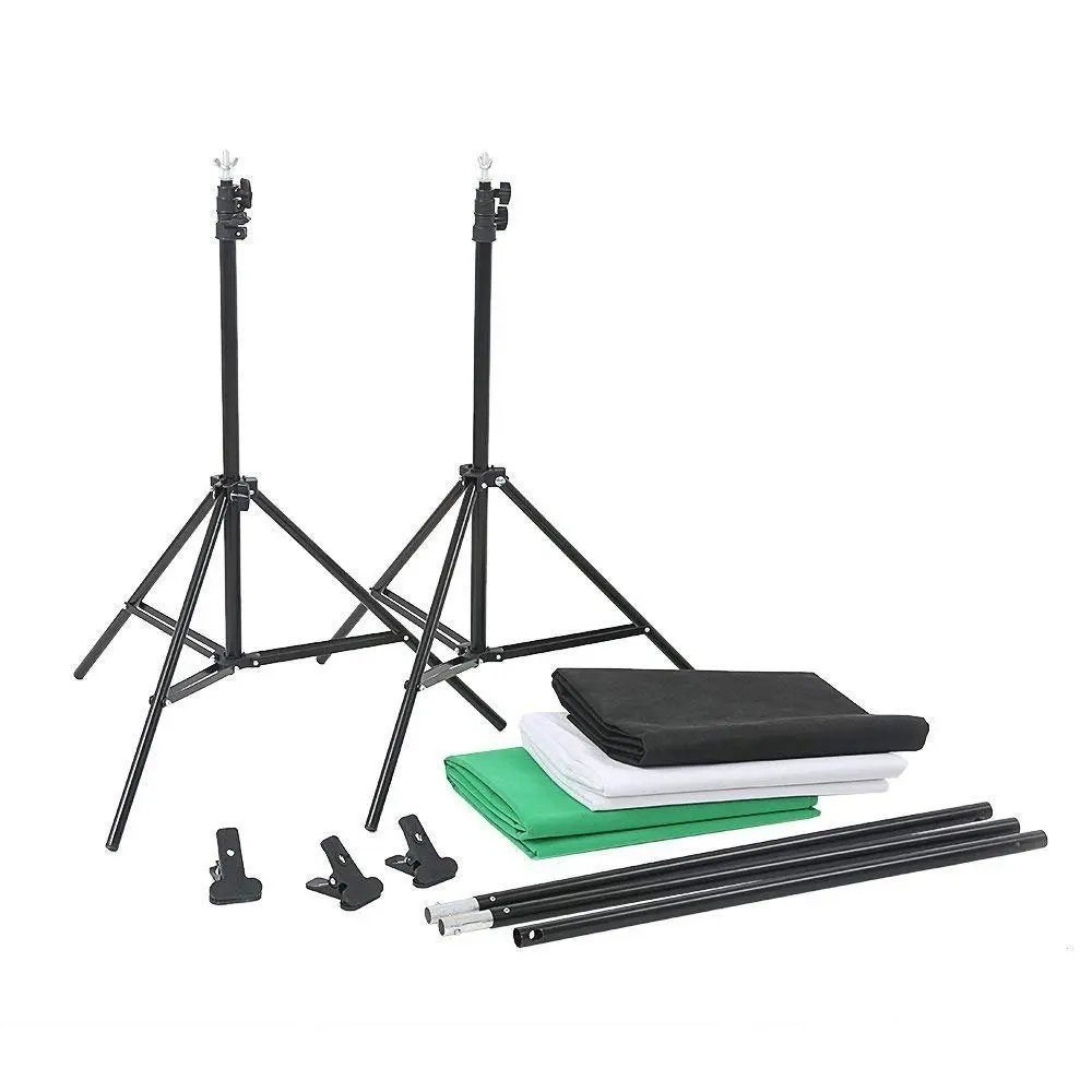 Портативная подставка для фона студийной фотосъемки 2 м x Система поддержки 3 шт.