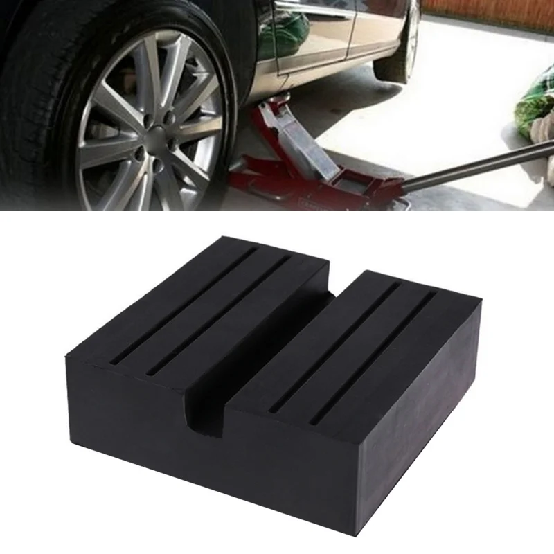 

2 шт. Универсальный Автомобильный квадратный резиновый каркас с прорезью Напольный домкрат защитная накладка адаптер инструмент для ремон...