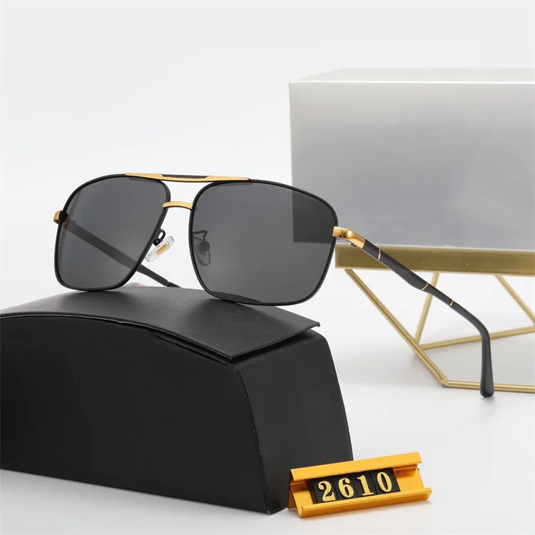 

Men's Luxury Brand Toad Glasses Fashion Metal Polarized Driving Sunglasses Riding Fishing Trend Sunglasses 2610