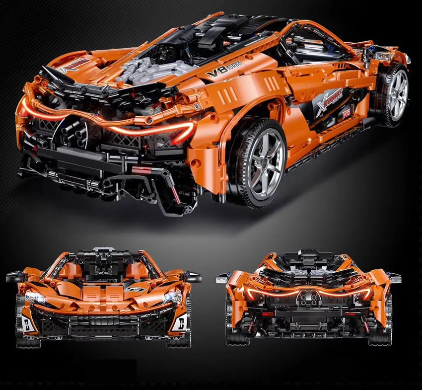 Новый McLaren P1 RC двигатель гоночного автомобиля функция питания подходит для Technic