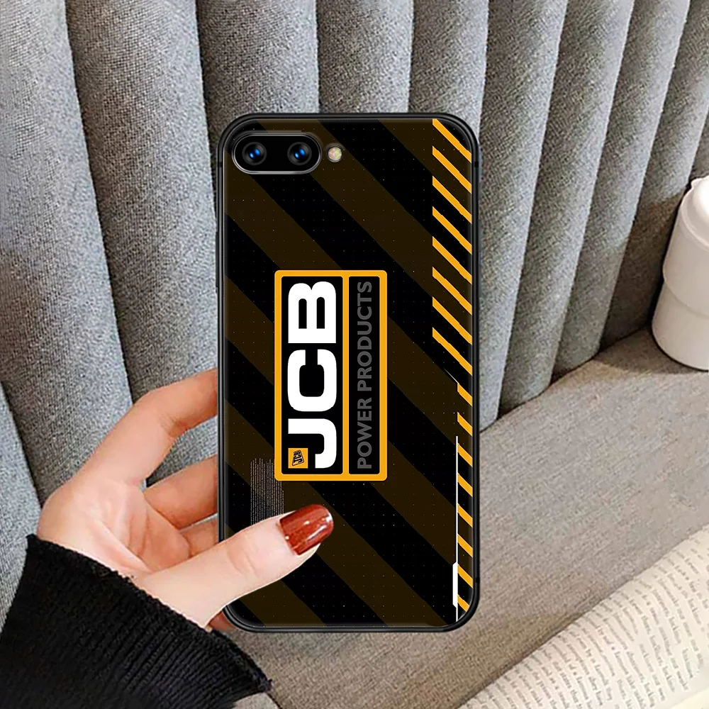

JCB Phone Case For HUAWEI honor nova 5 7 8 9 10 20 30 A C T I X Lite Pro black shell tpu back painting cover luxury cell cover