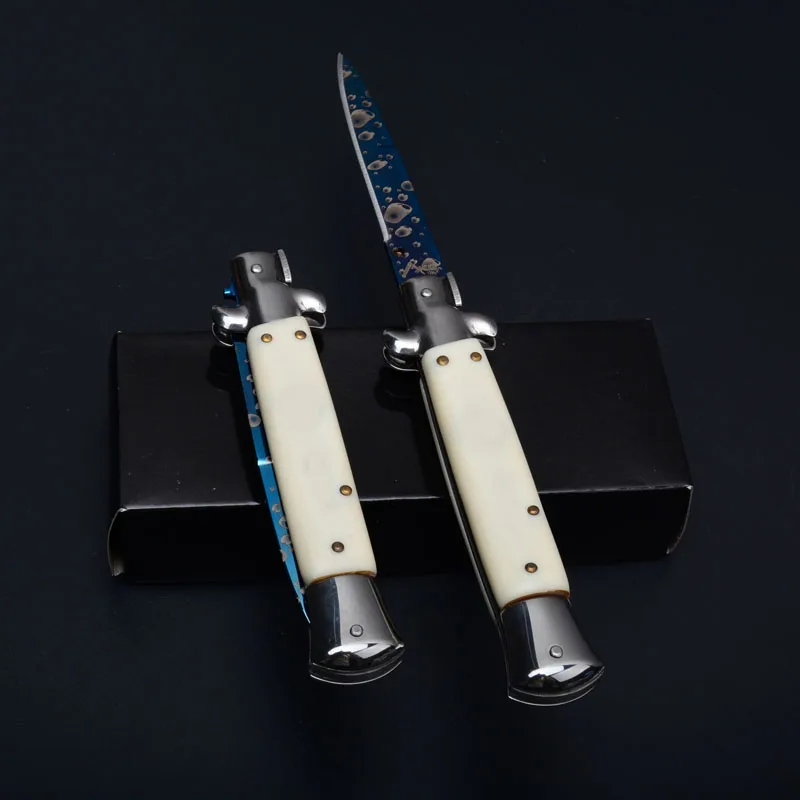 Итальянские карманные ножи с акриловой ручкой итальянский Крестный отец стилет