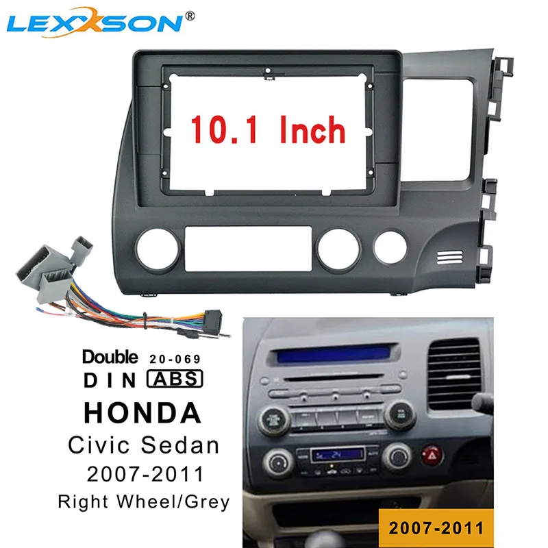 10 1 дюймовый 2din автомобильный радиоприемник фасция для HONDA CIV IC SEDAN 2007 2011 (правое