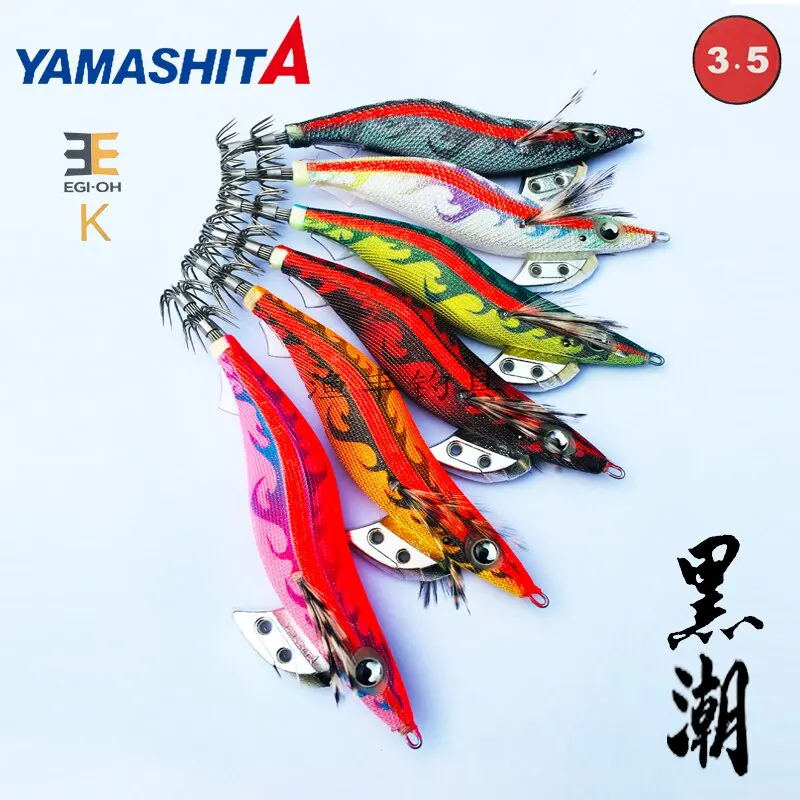 

YAMASHITA Новинка kuroshio глубокое поле 490 цвет светящийся Кедр Дерево, креветки, кальмар крючок накладная морская рыболовная приманка EGI