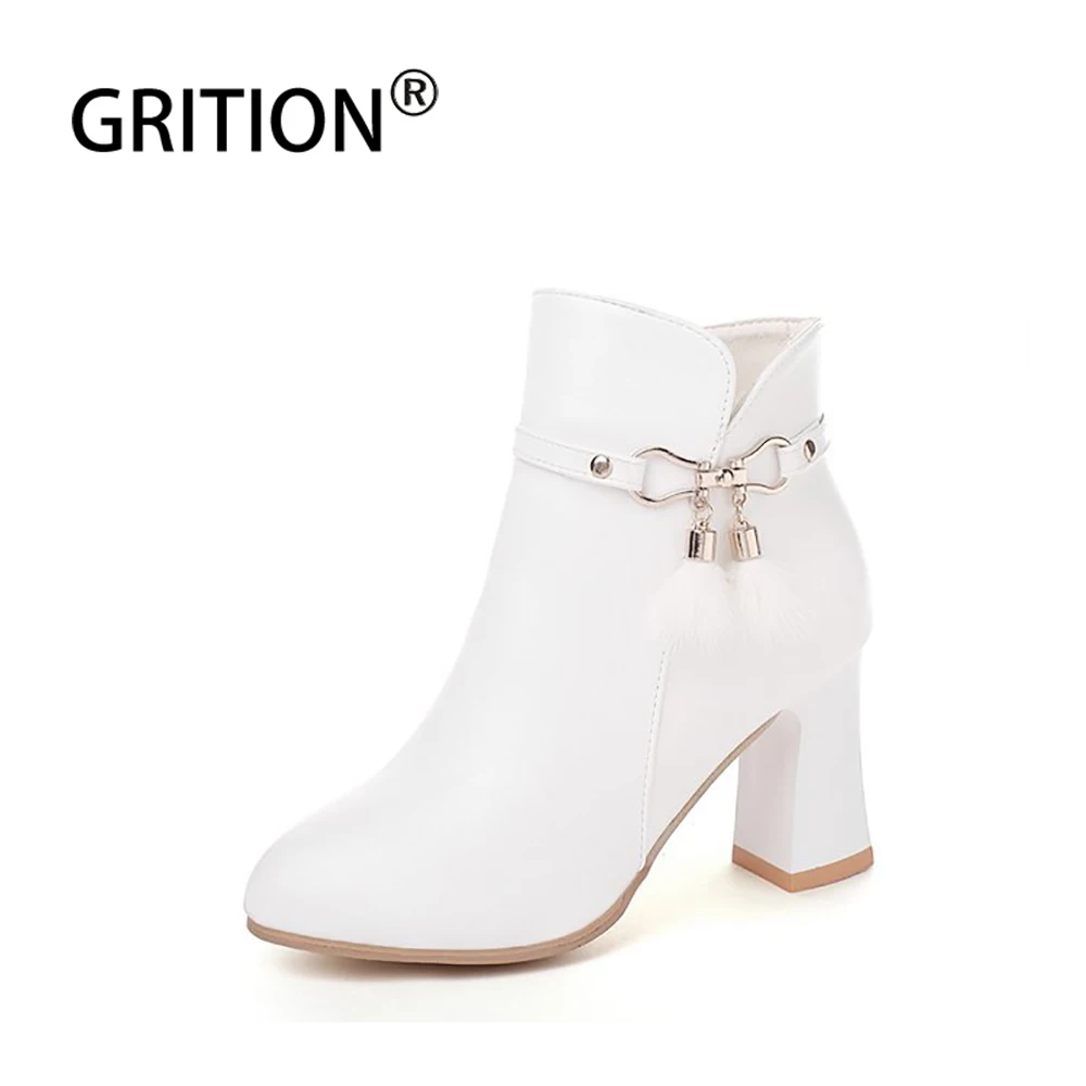 Женские зимние ботинки GRITION модные Нескользящие дышащие износостойкие мягкие