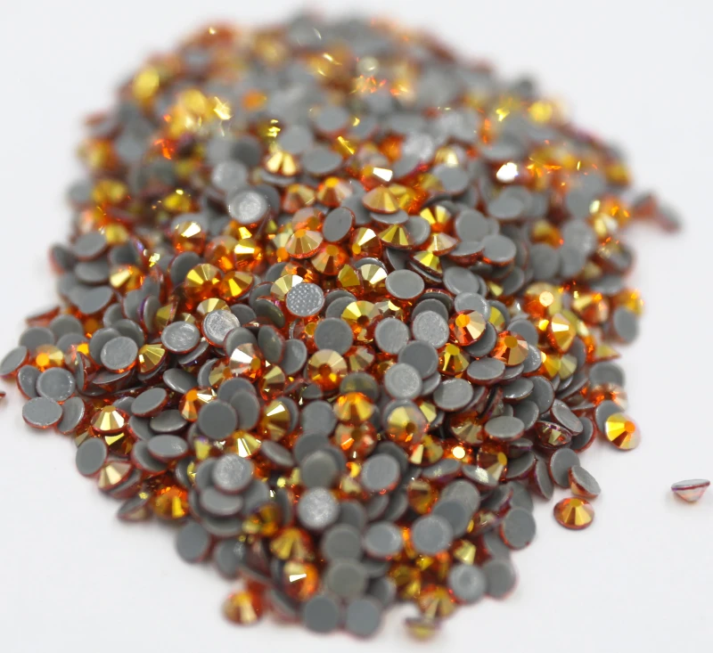 

Топаз AB стразы SS6 ~ SS30 стразы горячей фиксации с помощью утюга на плоской задней стороне стеклянные стразы для дизайна ногтей кристалл AB DIY ук...