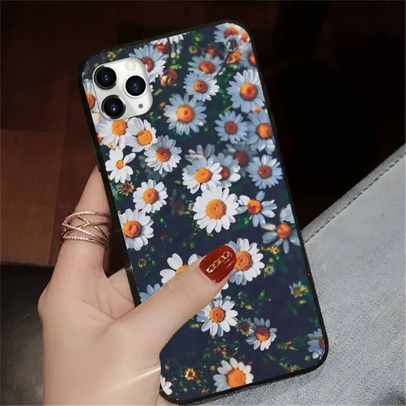 

Daisy flowers pattern Phone Case for iPhone 11 12 pro XS MAX 8 7 6 6S Plus X 5S SE 2020 XR