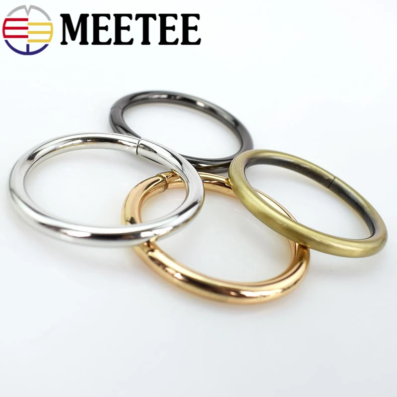 5 шт. Meetee 20-50 мм металлическая d-образная кольцевая Пряжка открывающаяся Пружинная Застежка Пряжка собачий ошейник Пряжка Сумка ремень аксессуары для одежды